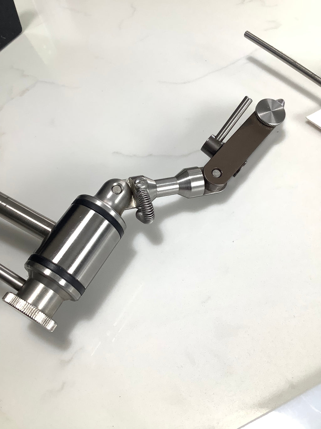 WALDRON Snowbee Fly Tying Rotary Vice with spare Jaws + Lots of Extras