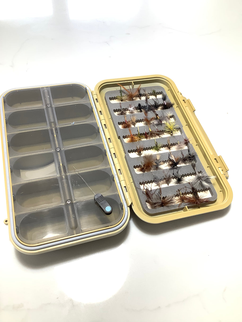 Large Size C&F DESIGN Fly Box loaded with Trout Flies