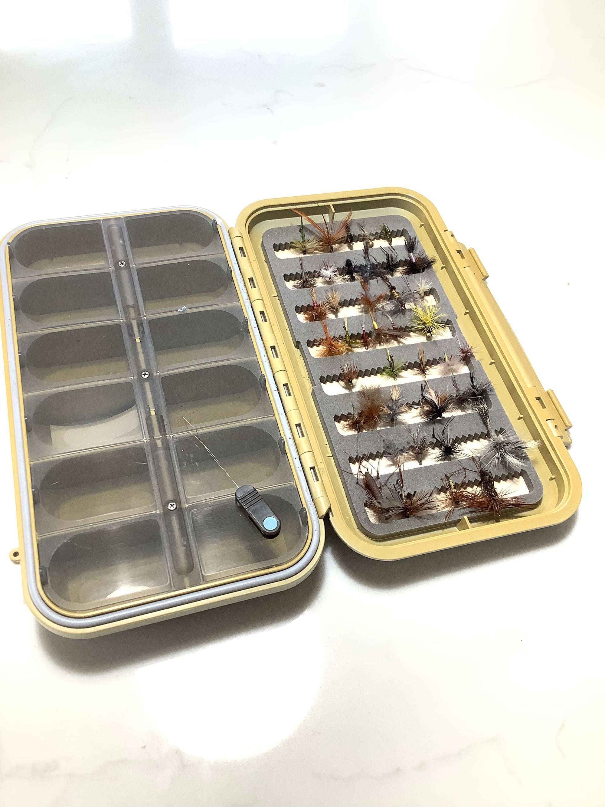 Large Size C&F DESIGN Fly Box loaded with Trout Flies