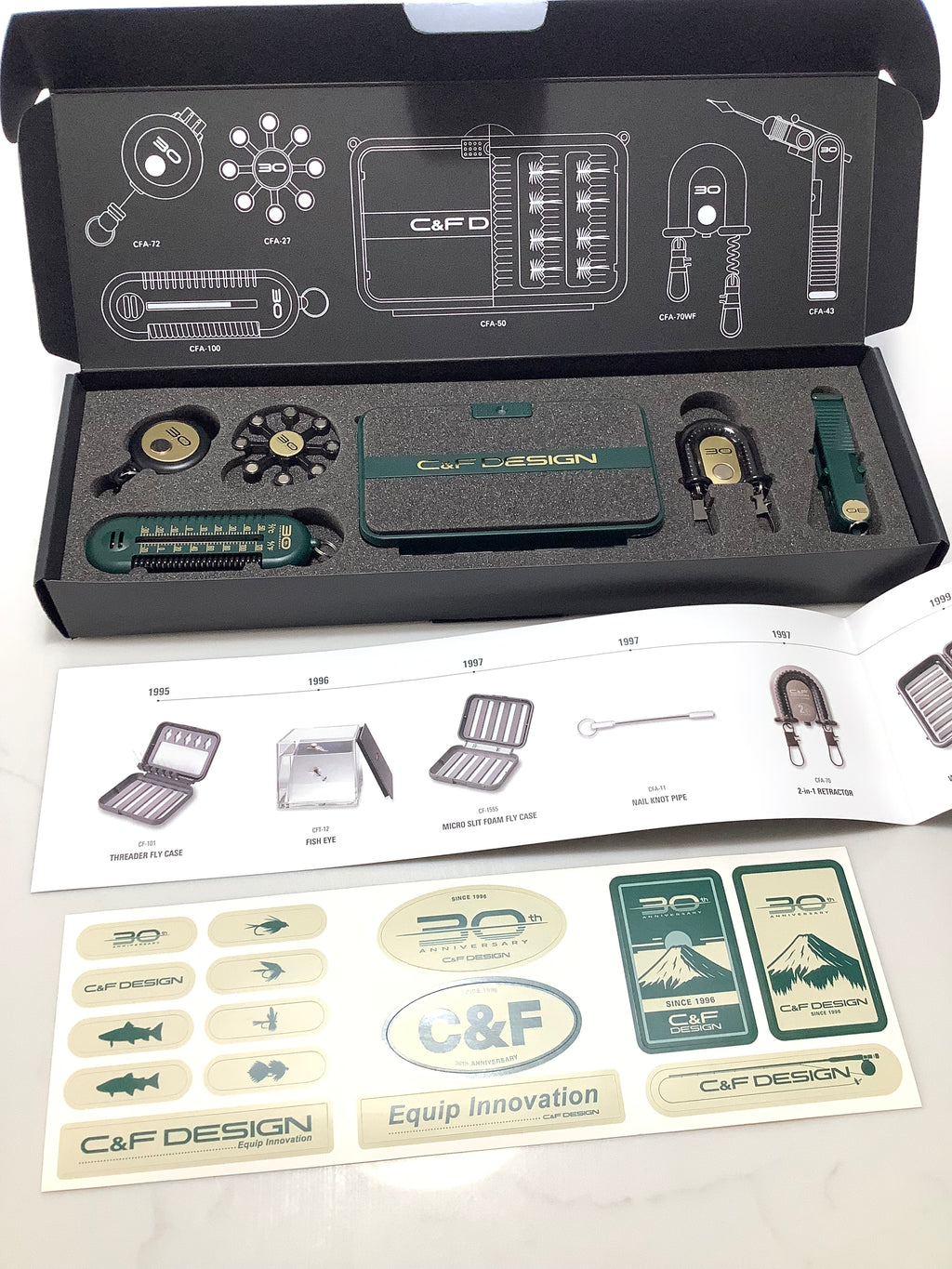 RARE C&F DESIGN 30th ANNIVERSARY Fly Anglers Set LTD EDITION