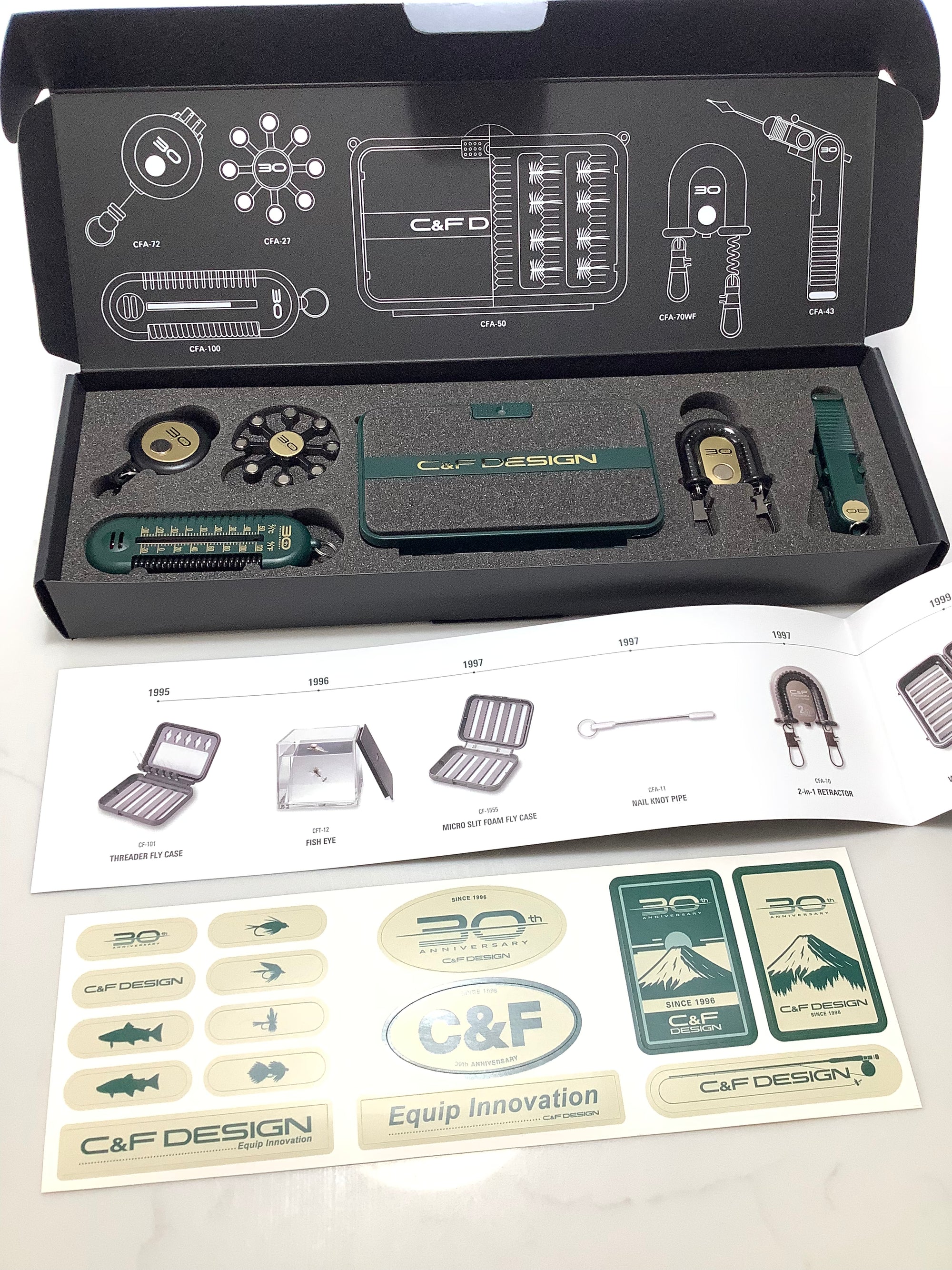 RARE C&F DESIGN 30th ANNIVERSARY Fly Anglers Set LTD EDITION