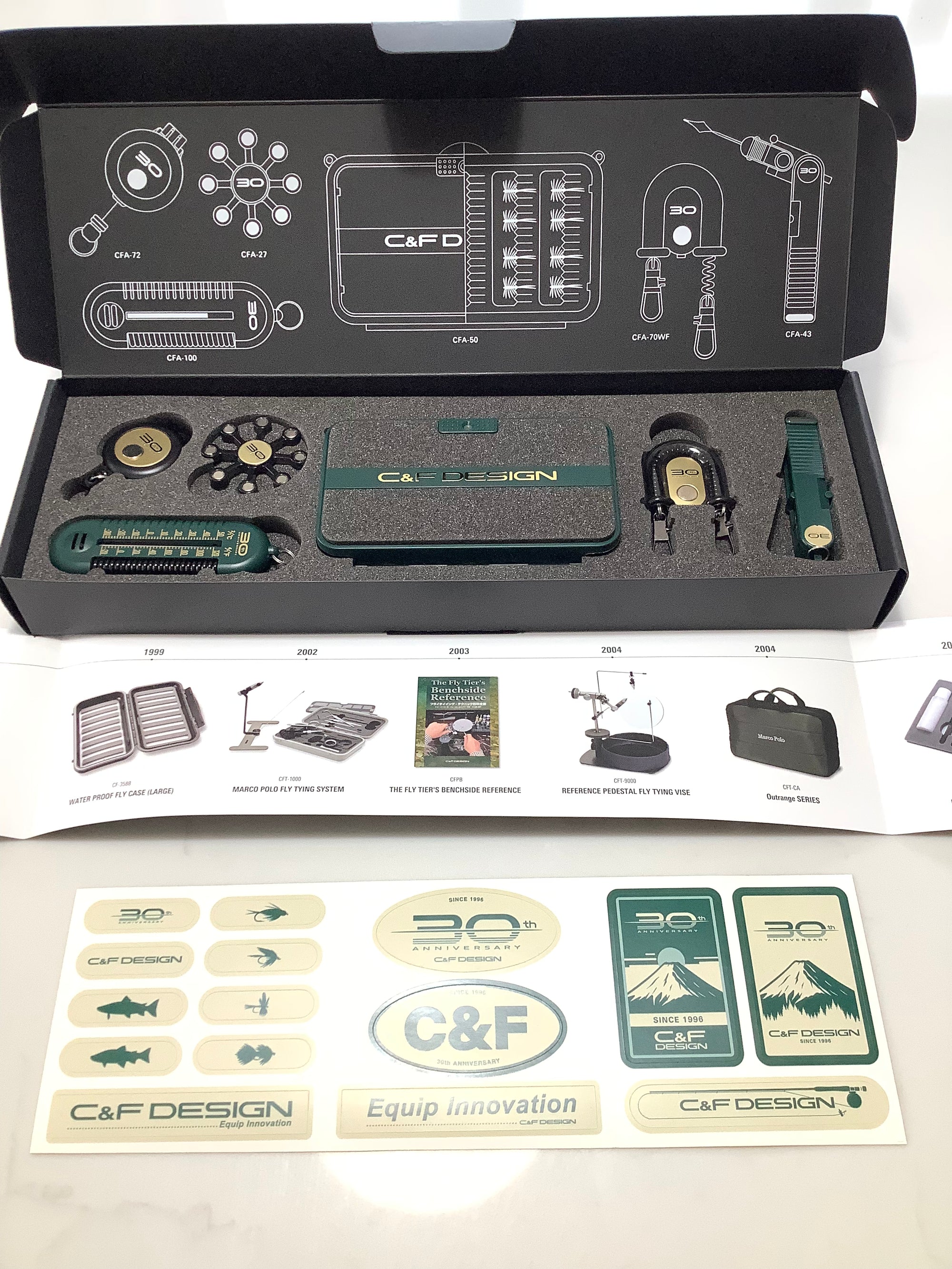 RARE C&F DESIGN 30th ANNIVERSARY Fly Anglers Set LTD EDITION