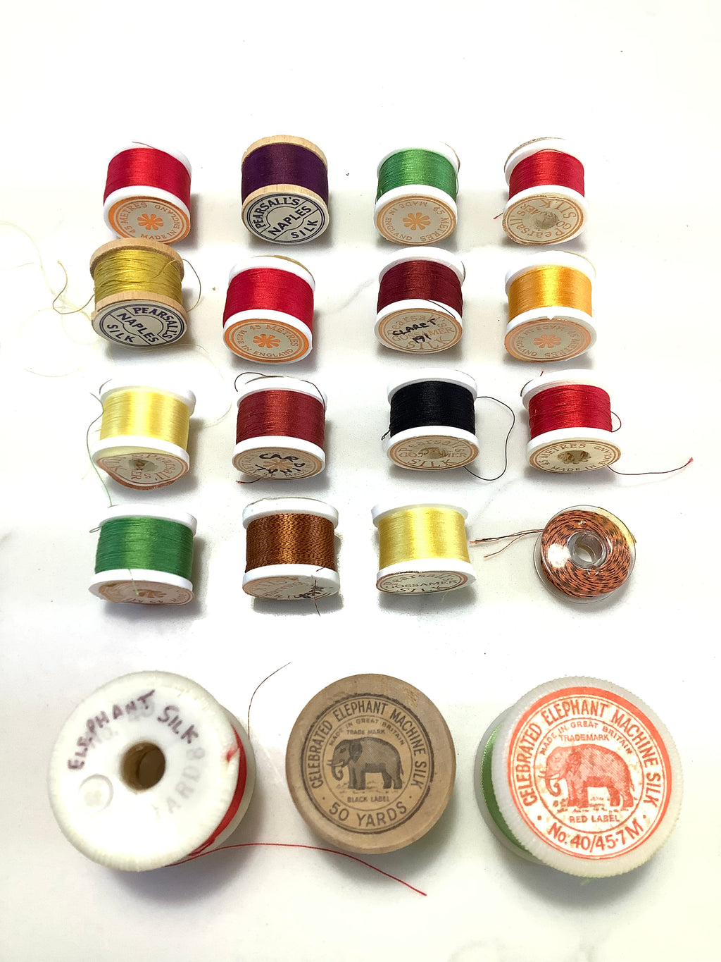 PEARSALLS Gossamer & Elephant Pure Silk For Fly Tying/Rod Building