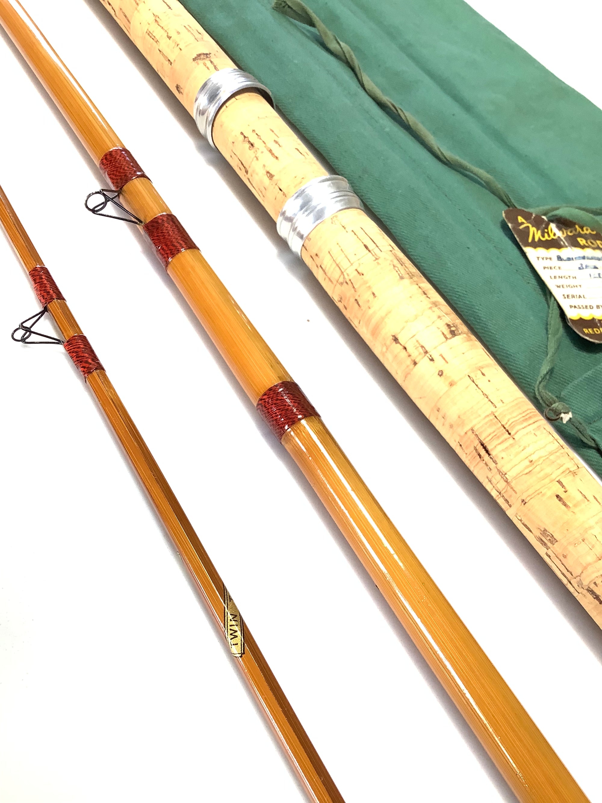 A Classic MILWARDS “ SWIMVERSA” 12ft Built Cane Rod
