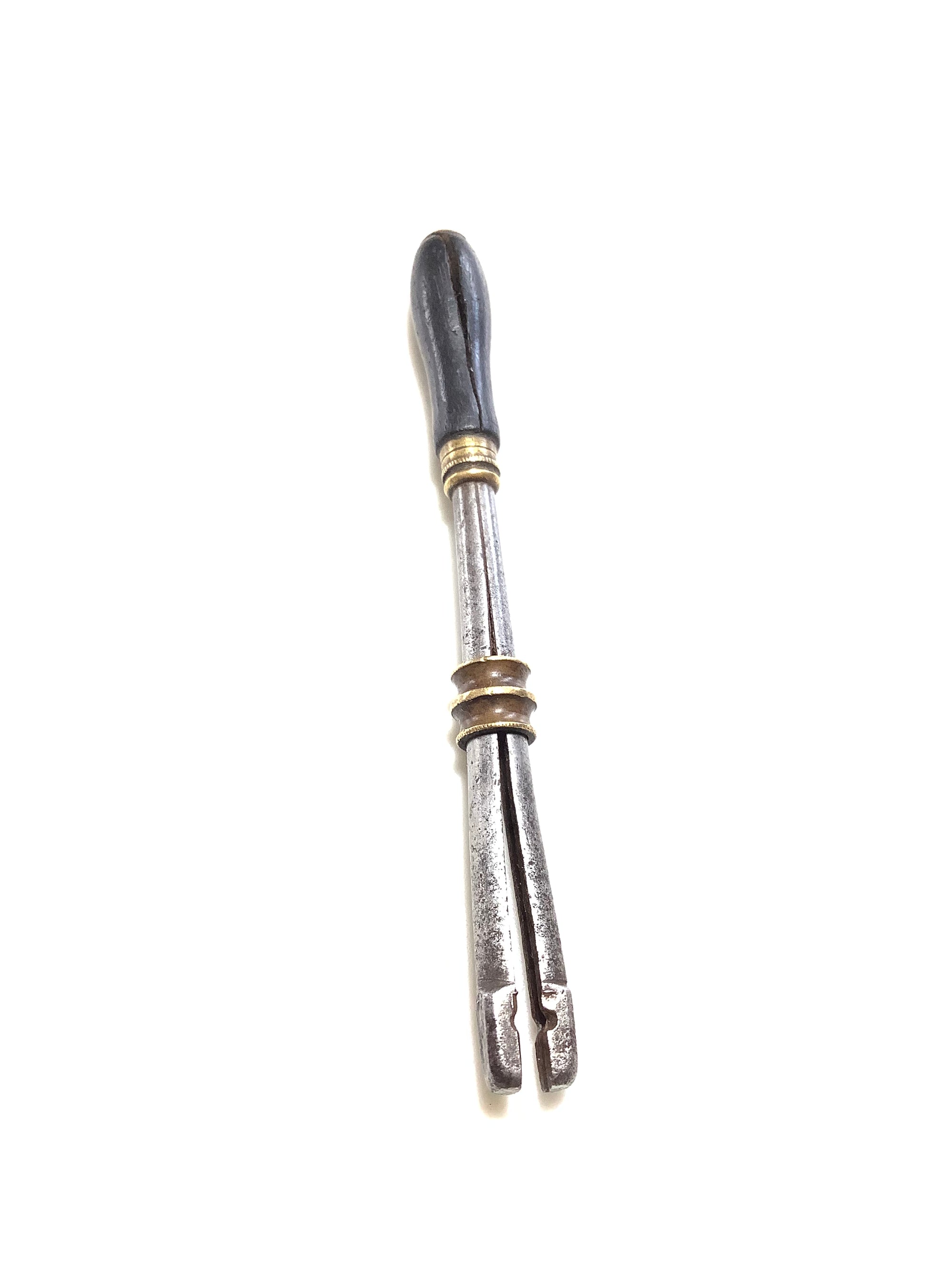 Very Early Museum Piece Antique Hand Held Fly Tying Vice
