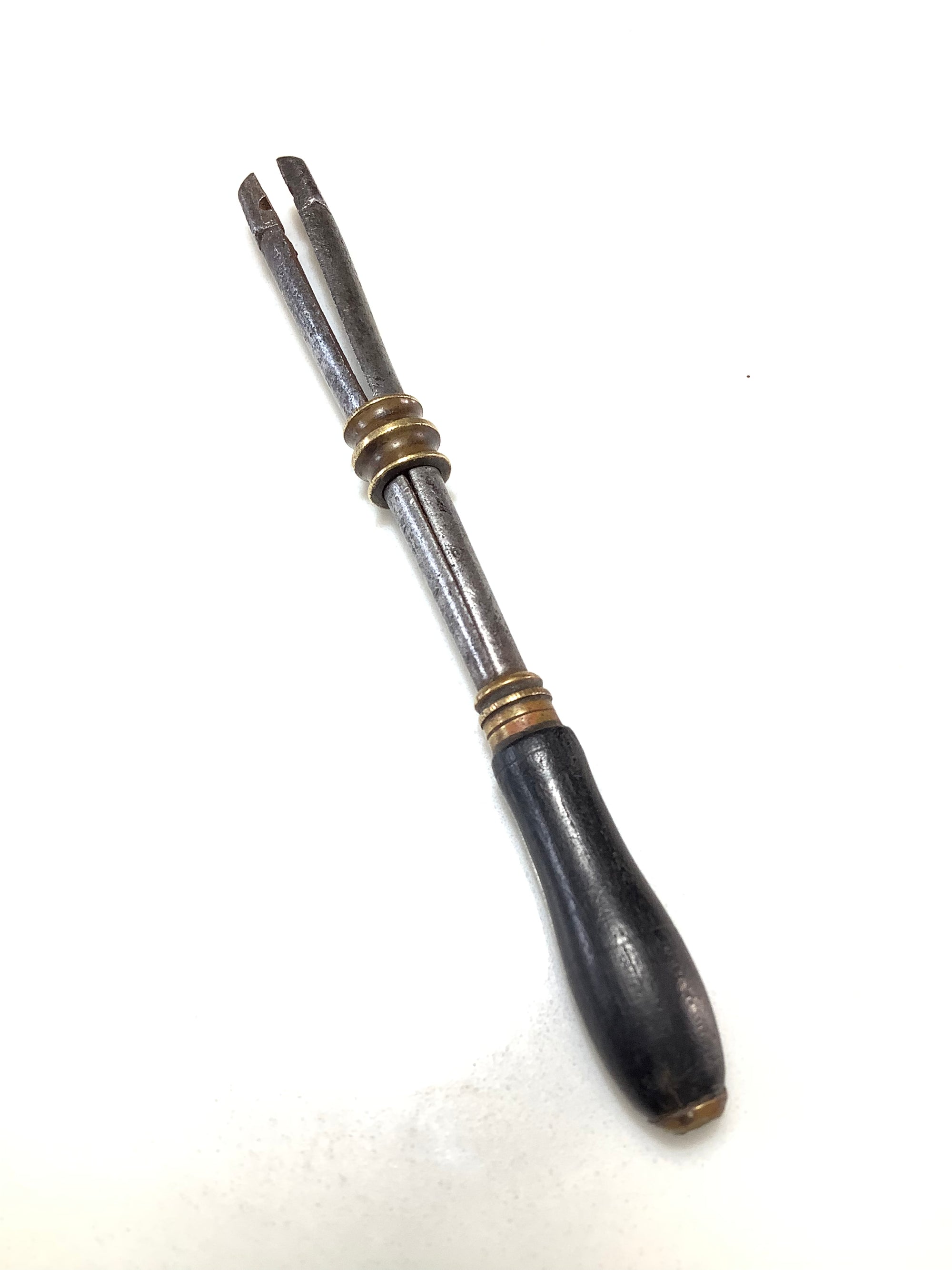 Very Early Museum Piece Antique Hand Held Fly Tying Vice