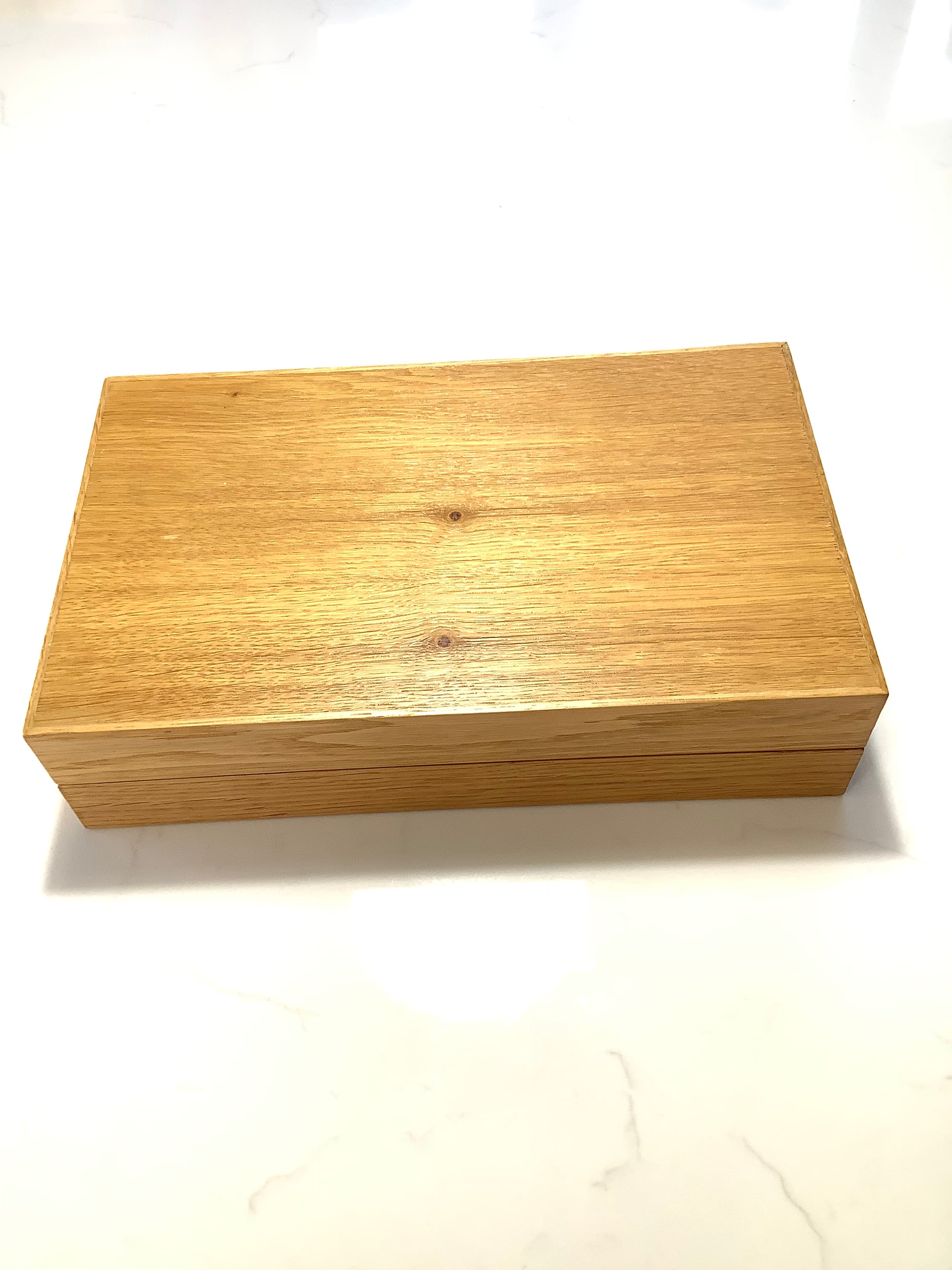 Solid OAK Salmon Fly Box with good selection of Traditional Salmon Flies