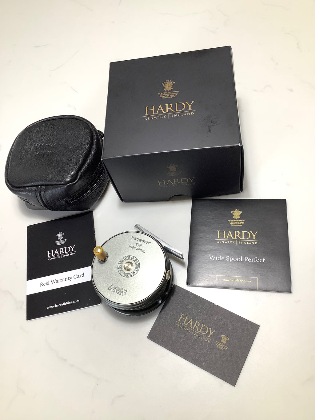 New Hardy Bros Wide Spool Perfect 27/8” Fly Reel
