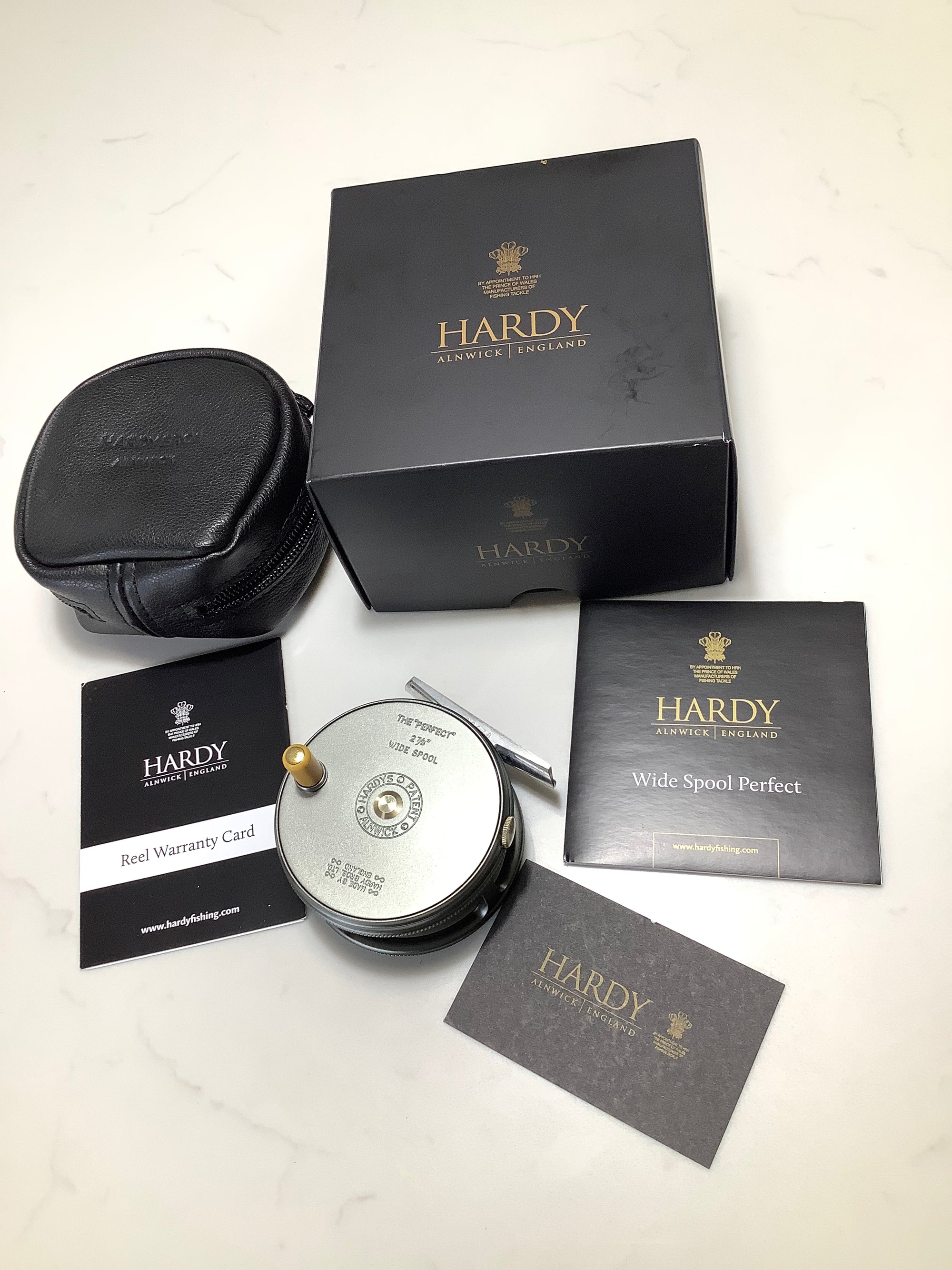 New Hardy Bros Wide Spool Perfect 27/8” Fly Reel