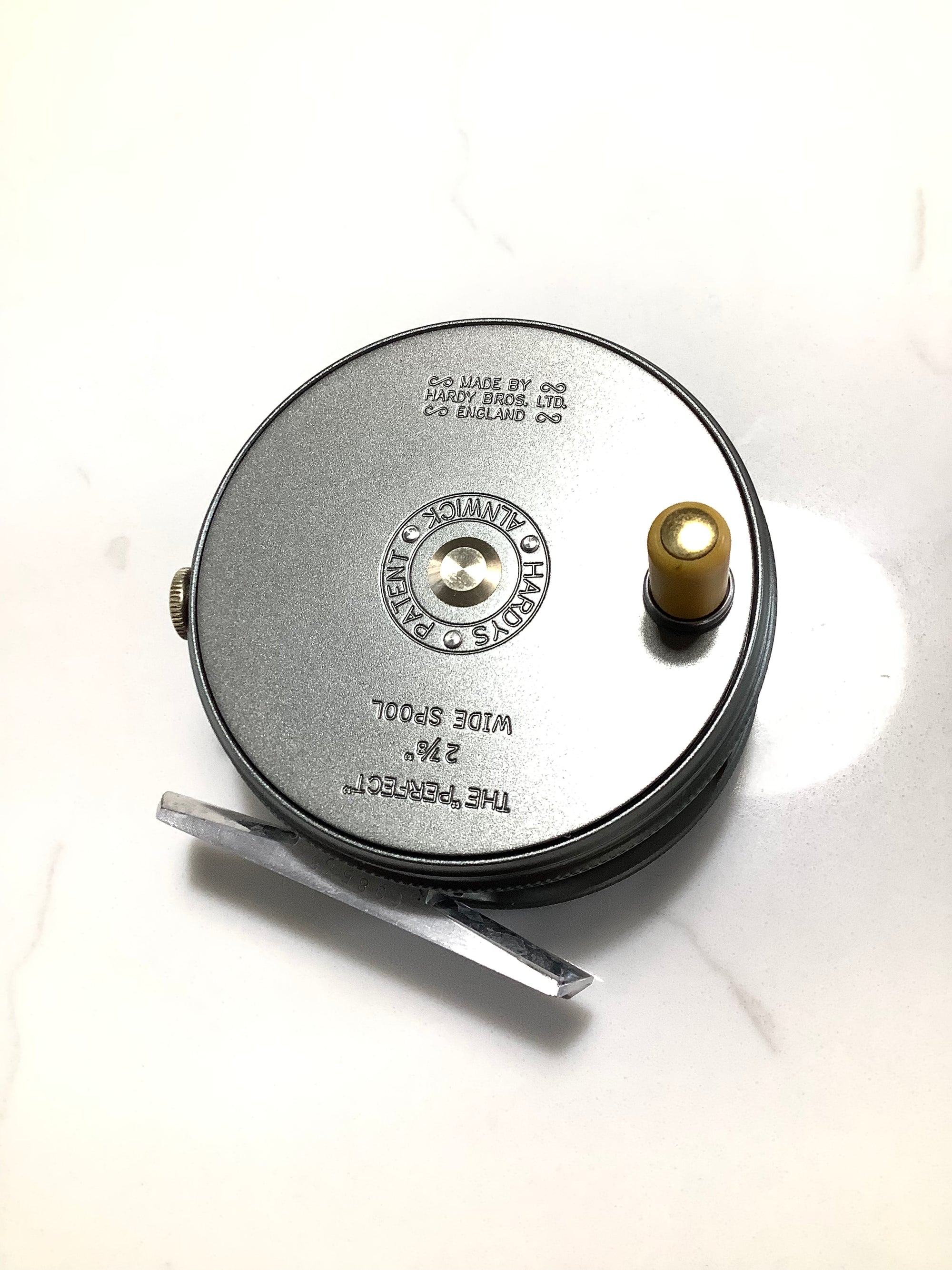 New Hardy Bros Wide Spool Perfect 27/8” Fly Reel