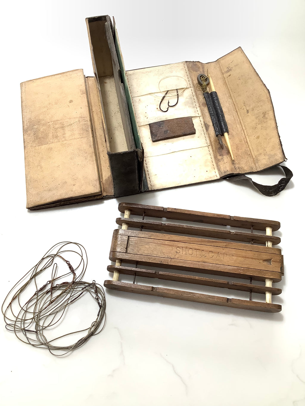 Antique circa 1800s Fisherman’s Compendium Holder