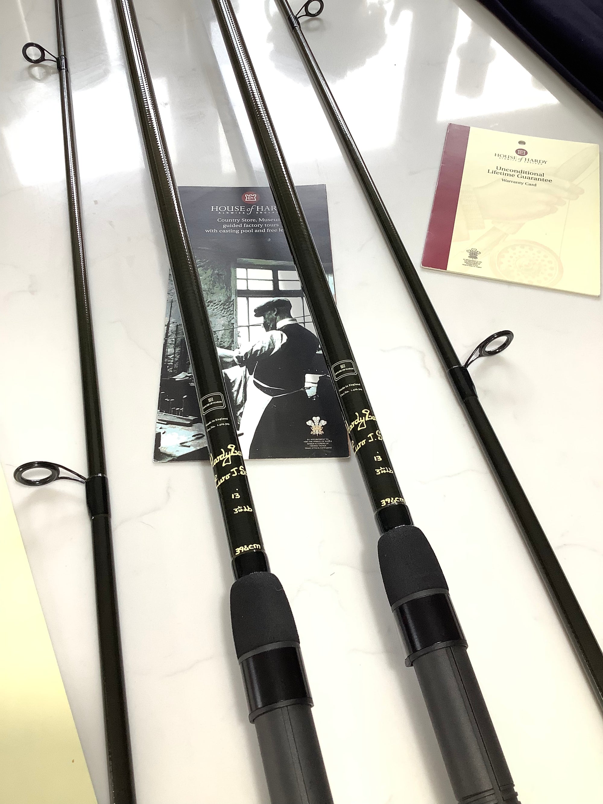 Rare as NEW Pair Hardy Bros EURO.J.SERIES 13ft 31/4lb TC Carp Rods