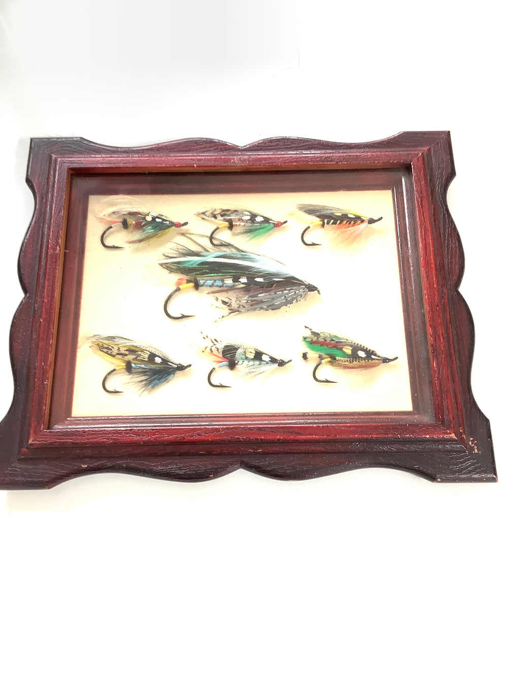 Fine Framed Vintage Collection of Hand Tied Fully Dressed Large 10/0 Salmon Flies