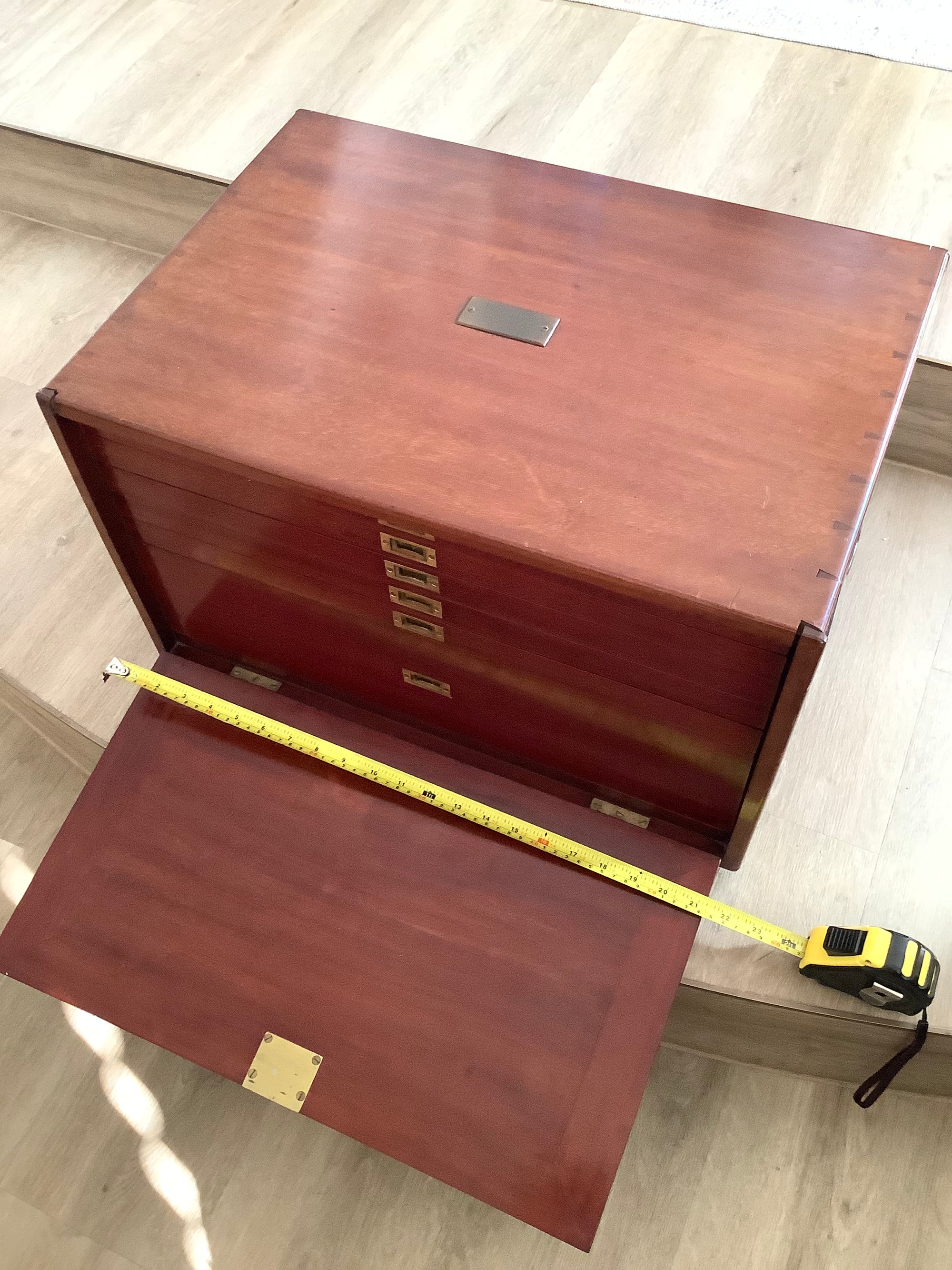 Antique Mahogany Fly Cabinet with over 2000 Flies