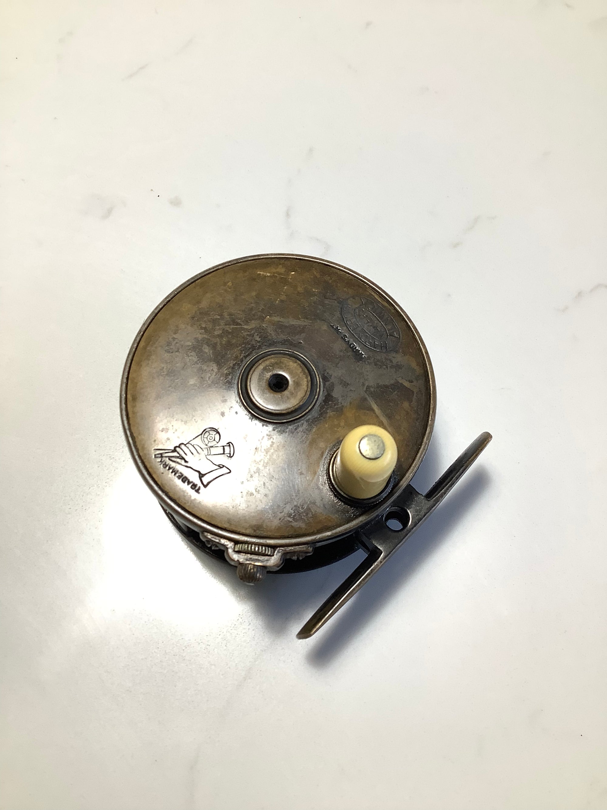 Very Rare Antique 1896 Hardy Bros Brass 2 3/4” Perfect Fly Reel